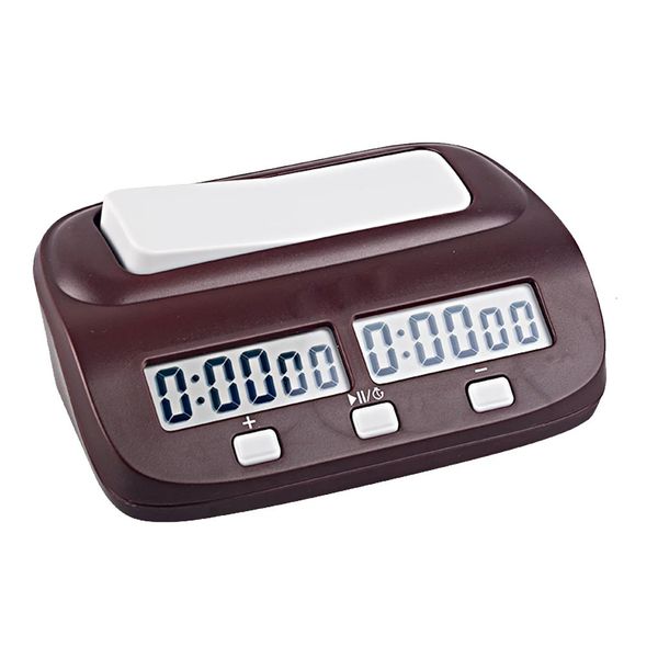 Schachspiele Digitale professionelle Schachuhr Count Up Down Timer Sport Elektronische Schachuhr Wettbewerb Brettspieluhr Eltern-Kind 231215