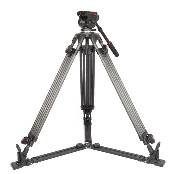 Titulares Jieyang Tripé JY0606CD Fibra de Carbono Profissional Vídeo Extensor Câmera Compatível com Manfrotto