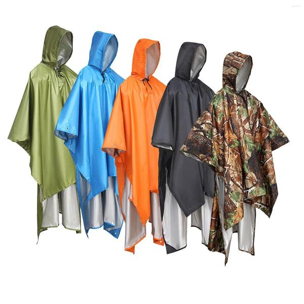 Regenmäntel mit Kapuze, Regenponcho für nasses Wetter, leichter Plane, wasserdichter Regenmantel für Erwachsene, Unisex, Outdoor-Aktivitäten, Camping, Wandern