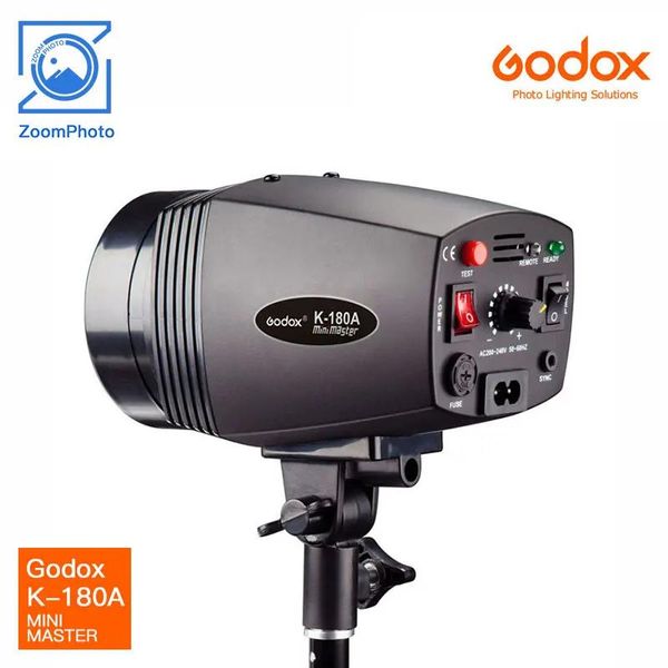 Материал Godox K180a Mini Master K180a/220 В 110 В Студийная вспышка 180 Вт Студийный светильник Компактный стробоскоп для фото