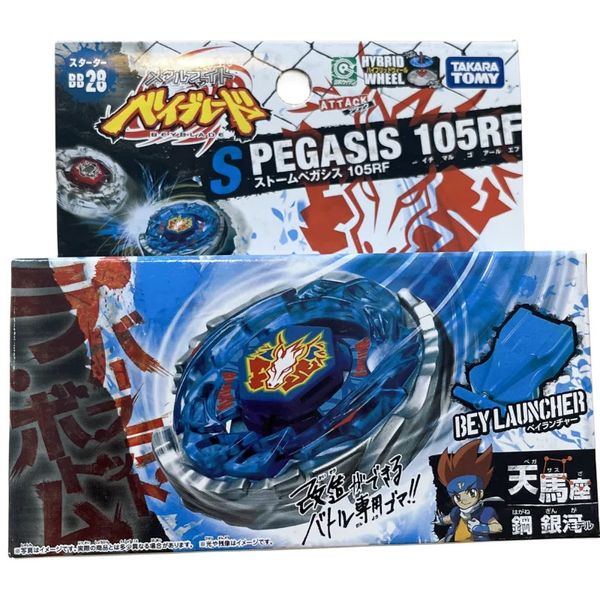 4D Beyblades TOMY BEYBLADE BB28 MENINO Tempestade Pegasis / Pegasus 105RF Metal Fusion TOMY BEYBLADE BB28 MENINO Tempestade Pegasis / Pe 231215