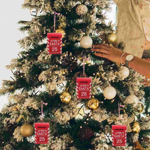 Dekorative Blumen-Weihnachtsbriefkasten-hängende Verzierung-Weihnachtsbaum-Dekor-Art