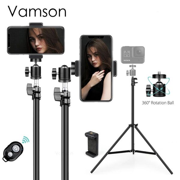 Supporti Vanson per telefono Supporto per treppiede Supporto per telefono cellulare per telefono Supporto video Telecomando Bluetooth per scattare foto VLS03A