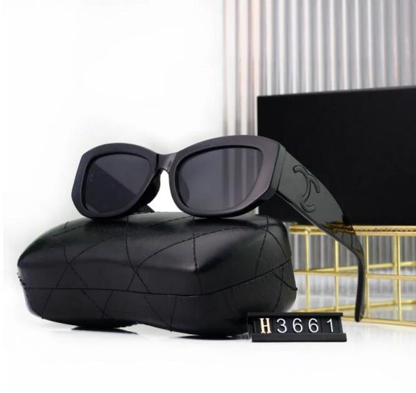 Novo cc óculos de sol designer ch óculos de sol retro superior condução ao ar livre proteção uv moda perna para mulheres homens com óculos de sol