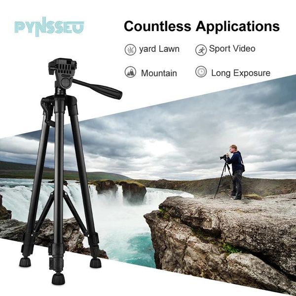 Berghalter PYNSSEU Professionelles Digitalkamerastativ mit Telefonklemme 3366 Modell Kamerastativ für Nikon SLR DSLR für Reisen Berg