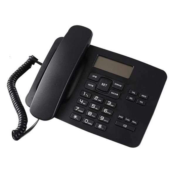 Telefones com fio, telefone fixo de mesa com display de chamada para recepção 231215