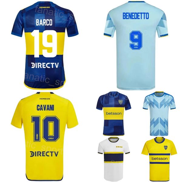 Boca Juniors 23 24 Fußball 9 Dario Benedetto Trikots 17 Luis Advincula 16 Miguel Merentiel 4 Jorge Figal 36 Cristian Medina Fußballtrikot-Kits Uniform Club Team