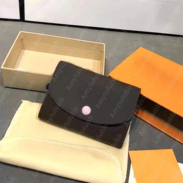 Portafogli di design di alta qualità portacarte speciale in tela portafoglio corto classico per pochette da donna Fashion box lady business coin purs254u