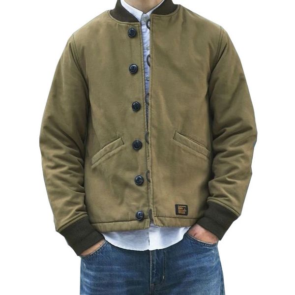 Giacche da caccia Cappotto in cotone con colletto Tac militare vintage giapponese Uomo Inverno Giacca M43 Spessa Giacca da campeggio per escursionismo da combattimento Cardigan Cappotti 231215