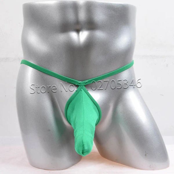 Männer Lange Beutel Micro Tanga G-string Unterwäsche Guy Spandex Mini Tanga Hombre Kurze Hosen