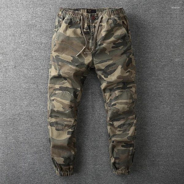 Pantaloni da uomo mimetici casual tattici stile militare primavera alla caviglia sportivi da escursionismo moda cargo