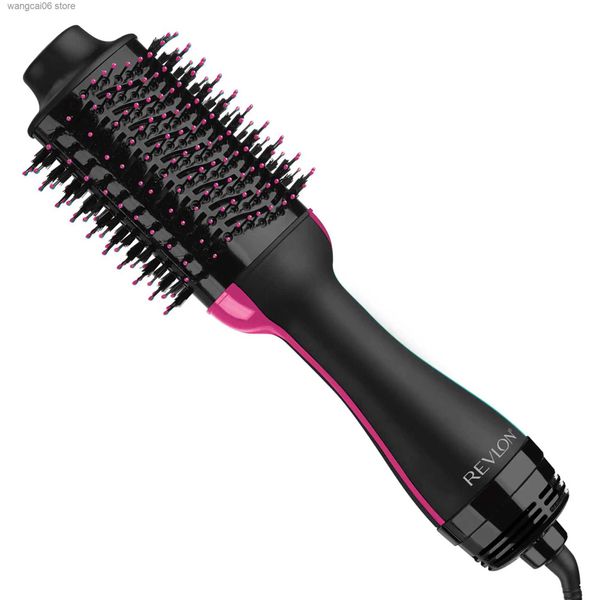 Secador de cabelo elétrico de uma etapa, volumizador, escova de ar quente, sopro preto t231216