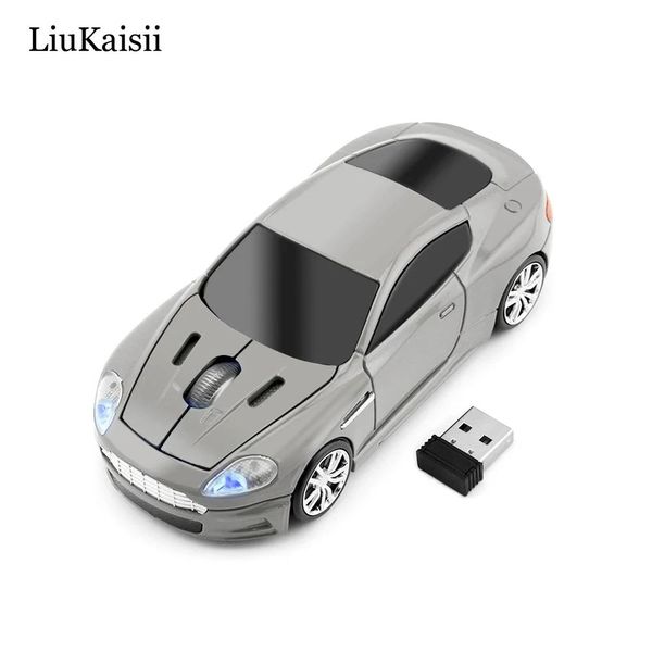 Mäuse, kabellose Sportwagen-Maus, 2,4 GHz, Spielmaus, neue ABS-Materialien, 1600 dpi, optische 3-Tasten-Mäuse mit USB-Schnittstelle für Desktop/Laptop