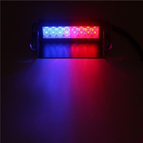 8 LED-Notblinker für PKW und LKW, Sonnenblende, LEDs, Blitzwarnleuchten, Polizei-Blitzlicht, 3 Blinkmodi, 12 V, D2 0304 V