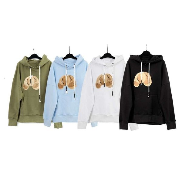 Alta Qualidade Homens Hoodie Designer Hoodies Mens Mulheres Outono Moda Urso Quebrado Animal Impressão Suéter Com Capuz Casual Solto Pulôver Moletom