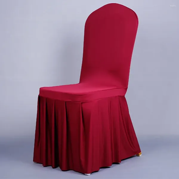 Cubiertas para sillas Impresionante decoración para eventos, fácil con una cubierta de banquete suave y cómoda, falda Oxford, sin necesidad de planchar