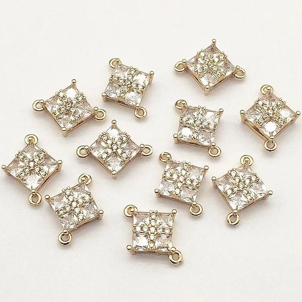 Altro Nuovo Arrivo! 19x14mm 50 pz Cubic Zirconia Connettori/Fascino Per Braccialetti Fatti A Mano Collana Parti Accessori FAI DA TE, Risultati Dei Gioielli