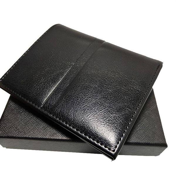 Porta della carta di credito del portafoglio da uomo Bobao Mens Clip portatile Clip in pelle di alta qualità Brassa di moneta per artigianato tedesco Borsa con Box2502