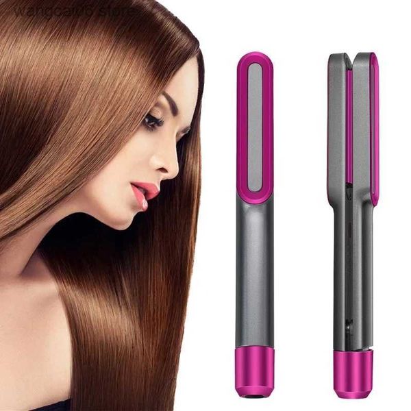 Encrespadores de cabelo Alisadores de cerâmica PTC Calor 3D Placa flutuante 2 em 1 Alisador de cabelo e modelador de cabelo profissional Chapinha para todas as ferramentas de estilo de cabelo T231216