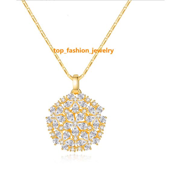 Collana con pendente di gioielli in zircone di cristallo di vendita calda dal design grazioso all'ingrosso per la donna del negozio online