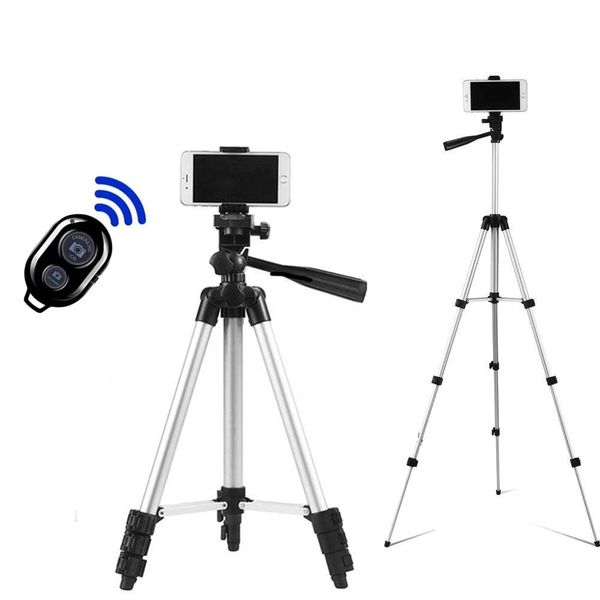 Aksesuarlar Mobil Tripod Kamera Stand Monopod Cam DSLR Stick Para Bluetooth Kamera Kutusu Fotoğraf Tutucu Tablo Akıllı Telefon Tripod