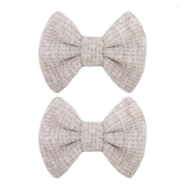 Acessórios de cabelo Clássico 2023 Waffle Tecido Requintado Menina Rabo de Cavalo Barrette Atacado DIY Bow Clip Headwear