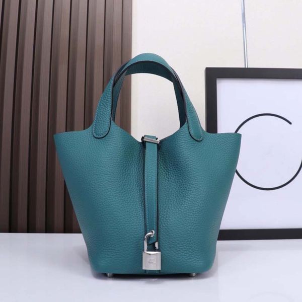 borsa tote designer Borse per cestini di verdure Picotin Borsa in vera pelle femminile primo strato Borsa in pelle di vacchetta Borsa a secchiello di grande capacità Borse di marca shopping bag