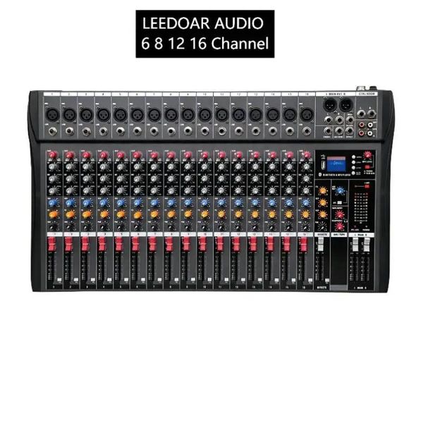 Mixer de áudio profissional, computador, gravação de palco, placa de som usb, bluetooth, dj, modelo ct60 ct80 ct120 ct160 6 8 12 16 canais