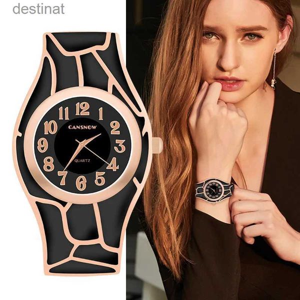 Relógios femininos NOVO Design Design Luxo Mulheres Relógios Moda Bracelete de Aço para Senhoras Única Mulher Mulher Assista Casual Relógio Feminino Relógio Femininol231216