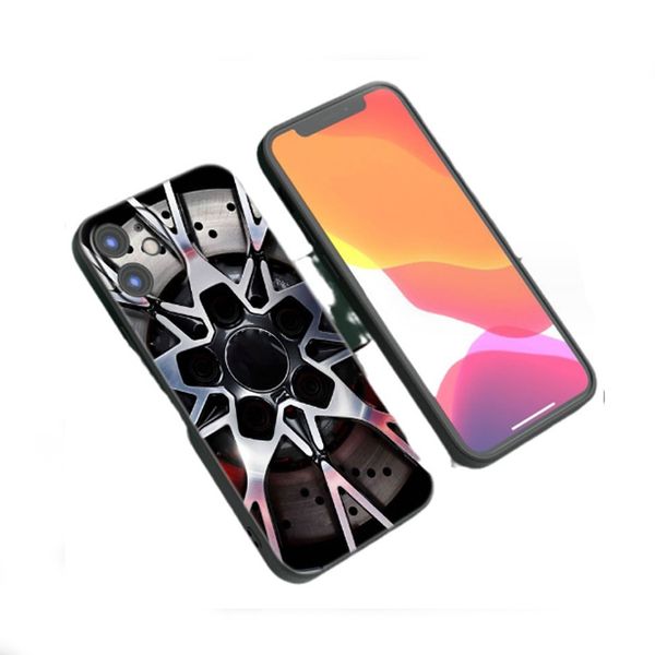 Pneu de carro esportivo personalidade criativo hipster caso de telefone masculino painel caso de telefone para iphone15 15promax 13mini 15pro 15 plus 12 10 8