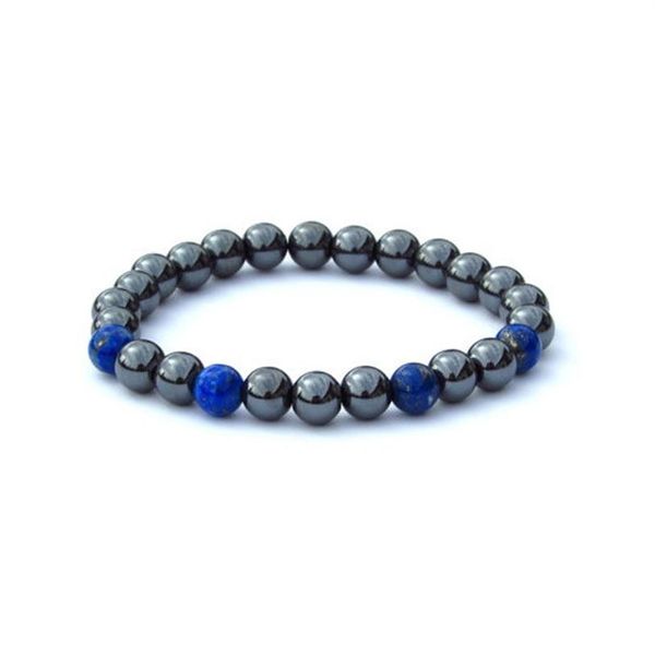 SN0132 Nuovi arrivi Bracciale da uomo in ematite Bracciale tribale con lapislazzuli Intero 258 s