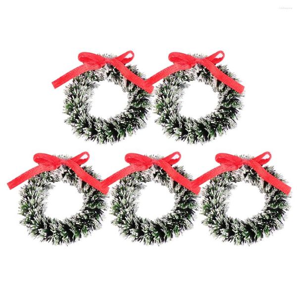 Flores decorativas guirlanda de natal arco guirlanda po prop decoração pequenos artificiais para