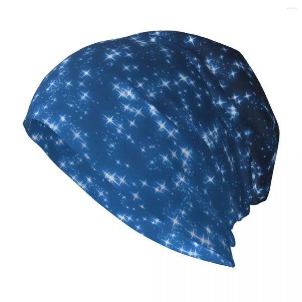 Berets Strass Cristal Diamante Espumante Skullies Beanies Chapéus Goth Unisex Ski Cap Quente Dual-Use Bonnet Knit Hat