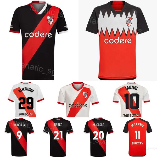 Herren River Plate Club Team 25 RONDON Fußballtrikot SOLARI 20 CASCO DIAZ ALIENDRO GONZALEZ HERRERA PEREZ BORJA 21 BARCO 26 FERNANDEZ Fußballtrikot-Kits Uniform 23/24