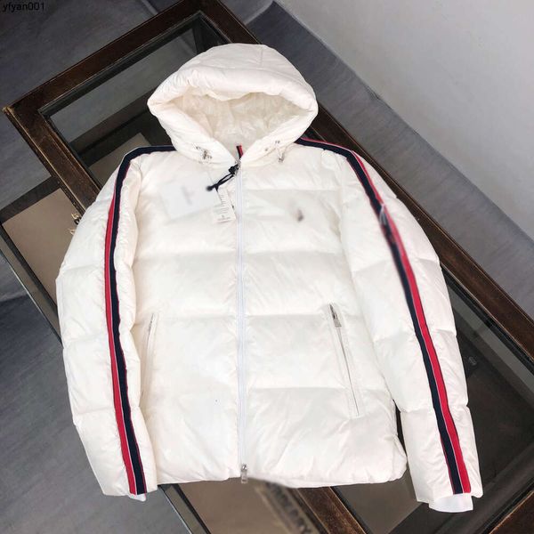 Piumini da uomo invernali Vera pelliccia di coyote Designer Puffer Giacca a vento da esterno Manteau Piumino Cappotto Parka Bianco e nero 021t