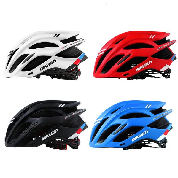 Capacetes de ciclismo Bikeboy Capacete de bicicleta para homens mulheres esporte ciclismo capacete ajustável mountain road bicicleta almofada macia chapéu de segurança acessórios 231216