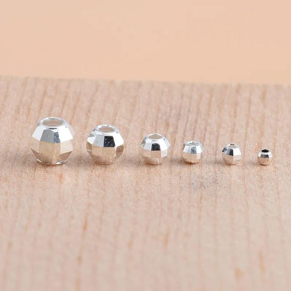 Encantos 20 peças prata esterlina corte a laser contas adequadas para material diy pulseira colar produção de joias atacado