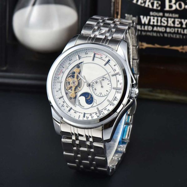 Tasarımcı Breit Saatler Erkekler Lüks Saatler Centennial Machinery Watch Tourbillon Sun Moon Stars Tam Otomatik İş ve Eğlence Hassas Çelik Erkekler Saat