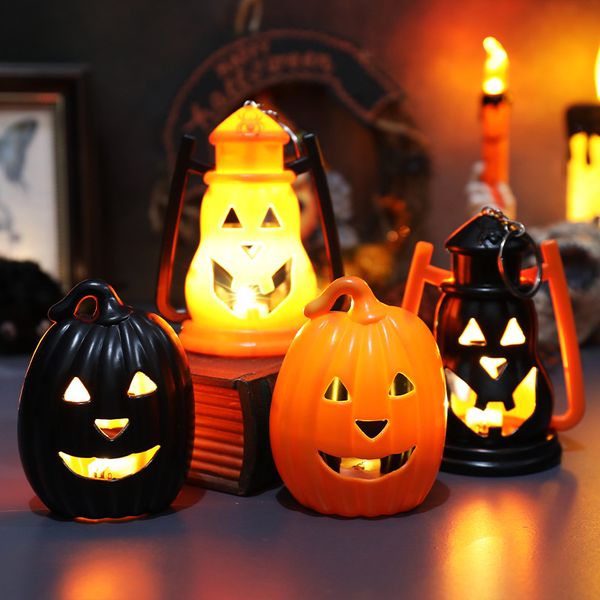 Zarif Cadılar Bayramı Dekorasyon Props Glow Pumpkin Işıkları Erkek Kadın Gece Işığı Atmosfer Parti Mum Işıkları