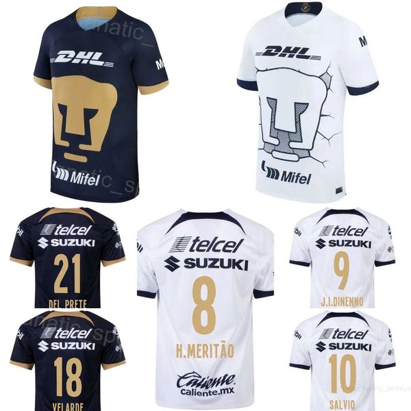 Мужская команда UNAM Club 8 TABO Soccer Jersey 19 FERNANDES 12 HUERTA 15 RIVAS 10 SALVIO 16 ALDRETE DEL PRETE 9 DINENNO 2 BENNEVENDO 6 SILVA Комплекты футбольных футболок High/Top 23/24