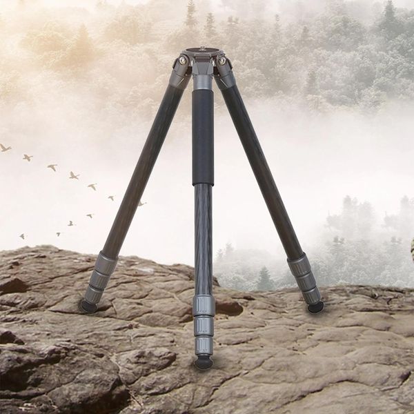 Aksesuarlar T44 Profesyonel Karbon Fiber Tripod Stand Çok Fonksiyonlu Kamera Tripod Monopodlar SLR Kameralar Dış Mekan Seyahat