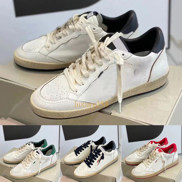 Designer Goldenes Gooseics, italienischer Superstar, Retro-Sportschuhe, abgenutzte Ballstar-Luxus-Pailletten, alte, schmutzige Sohlen-Loafer, klassische goldene schwarze Herren-Damen-Freizeitschuhe