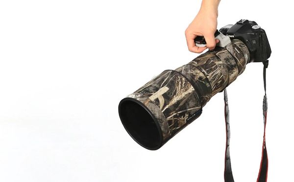 Ternos rolanpro lente tampa para canon ef 300mm f/2,8 l é ii USM Camouflage Coat Cappo da capa da lente Arnevas de manga