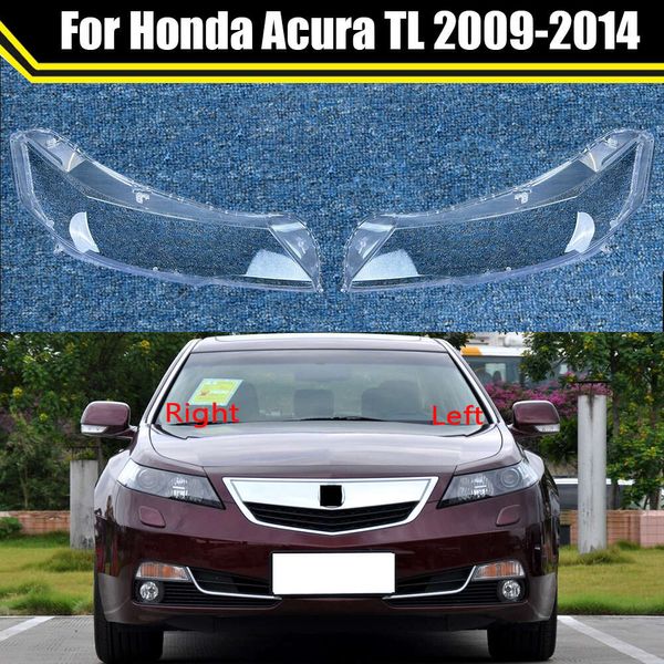 Honda Acura TL için Araba Far Kapağı 2009-2014 Otomatik Far Kabuğu Lambover Şeffaf Lambalı Lamba Cam lens Kılıfı