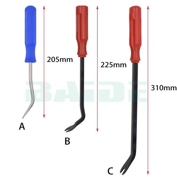 Kit de barra de alavanca de carro, clipe de guarnição de porta de rádio, ferramenta de remoção de pé-de-cabra, raspador 50 peças / lote ZZ