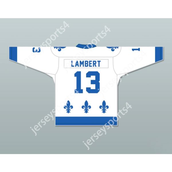 Personalizzata PIERRE LAMBERT 13 LE NATIONAL DE QUEBEC HOCKEY JERSEY- LANCE ET COMPTE NOVITÀ Cucitura superiore S-M-L-XL-XXL-3XL-4XL-5XL-6XL