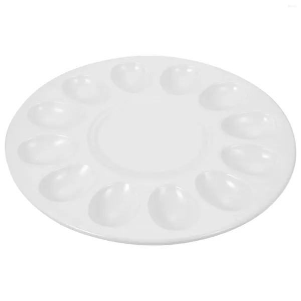 Тарелки Ползунок для креветок Столовая Тарелка для яиц Десертный поднос Меламиновая посуда Мини-ложки с крышкой Хранение фрикаделек Кухонные принадлежности