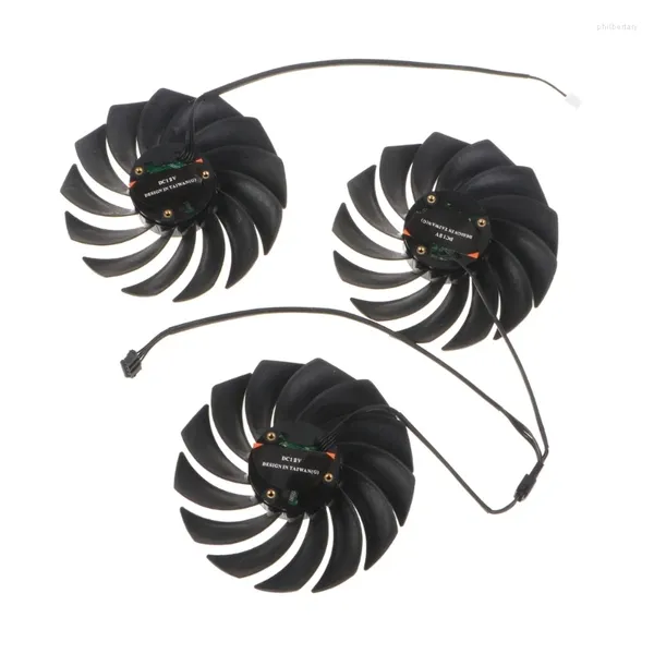 Bilgisayar Soğutma 3 PCS Renkli Igame RTX3060 RTX3070 RTX3080 RTX3090 Vulcan PWM Soğutma Fanı 4pin Konnektörü