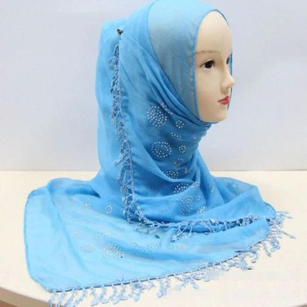 Ethnische Kleidung Voile Hijab Big 170 70 cm Mode Schal Islamisches Kopftuch Arabisches Kopftuch Wickel Muslim Lang