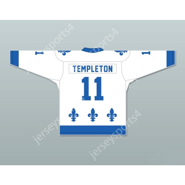 Personalizado MAC TEMPLETON 11 LE NATIONAL DE QUEBEC HOCKEY JERSEY- LANCE ET COMPTE NOVO Top Costurado S-M-L-XL-XXL-3XL-4XL-5XL-6XL